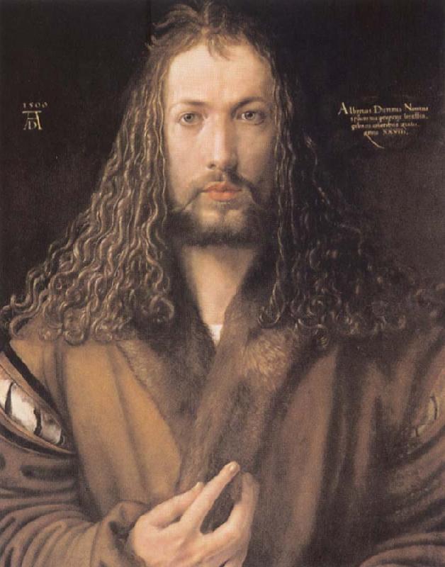 Albrecht Durer Self-protrait in a Fur-Collared Robe oil painting image